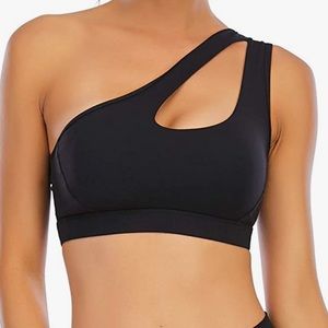 Asymmetrical sports bra